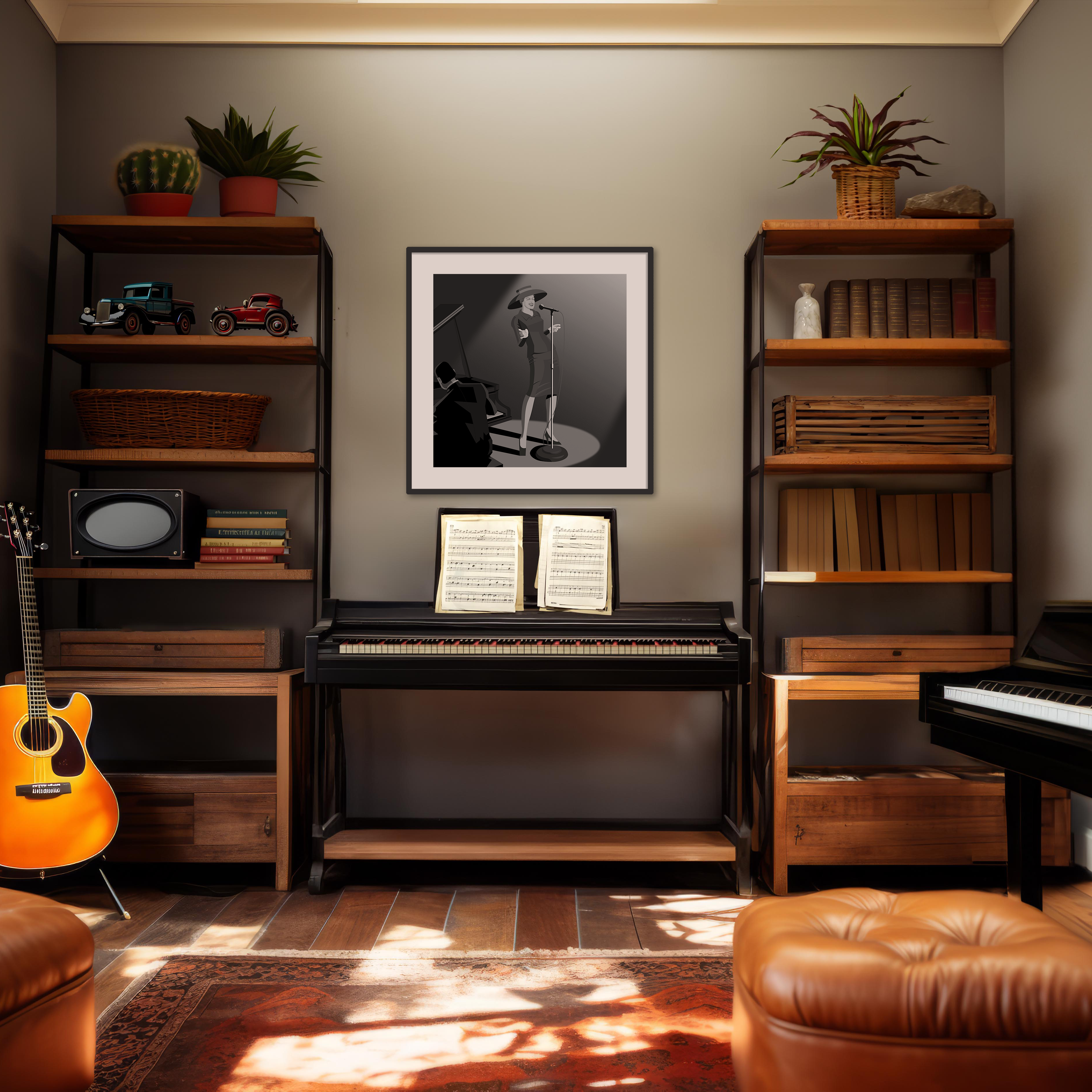 Anita O'Day singer jazz art framed