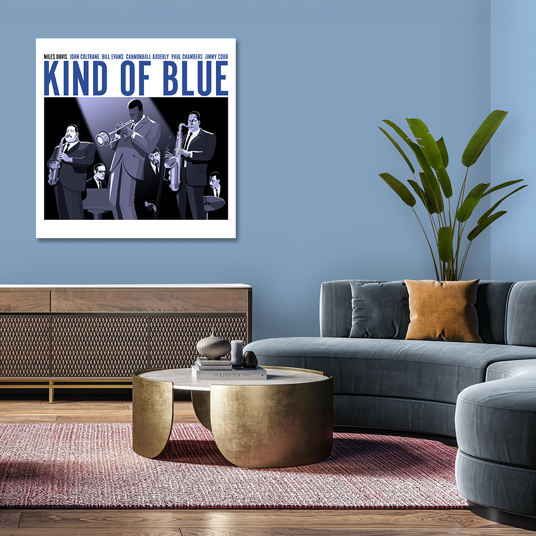 Miles Davis Kind Of Blue jazz art canvas
