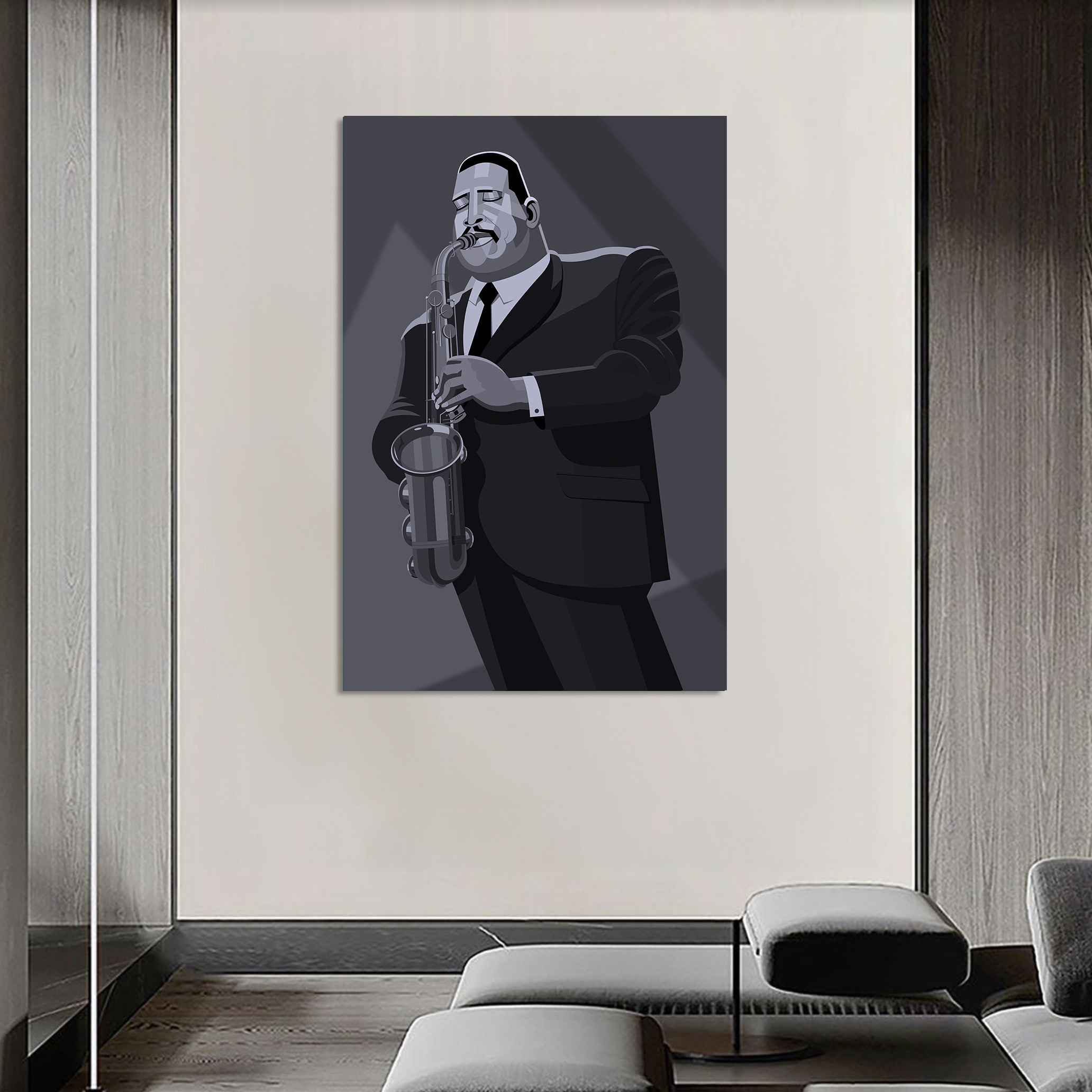 Cannonball Adderley saxophone jazz art canvas
