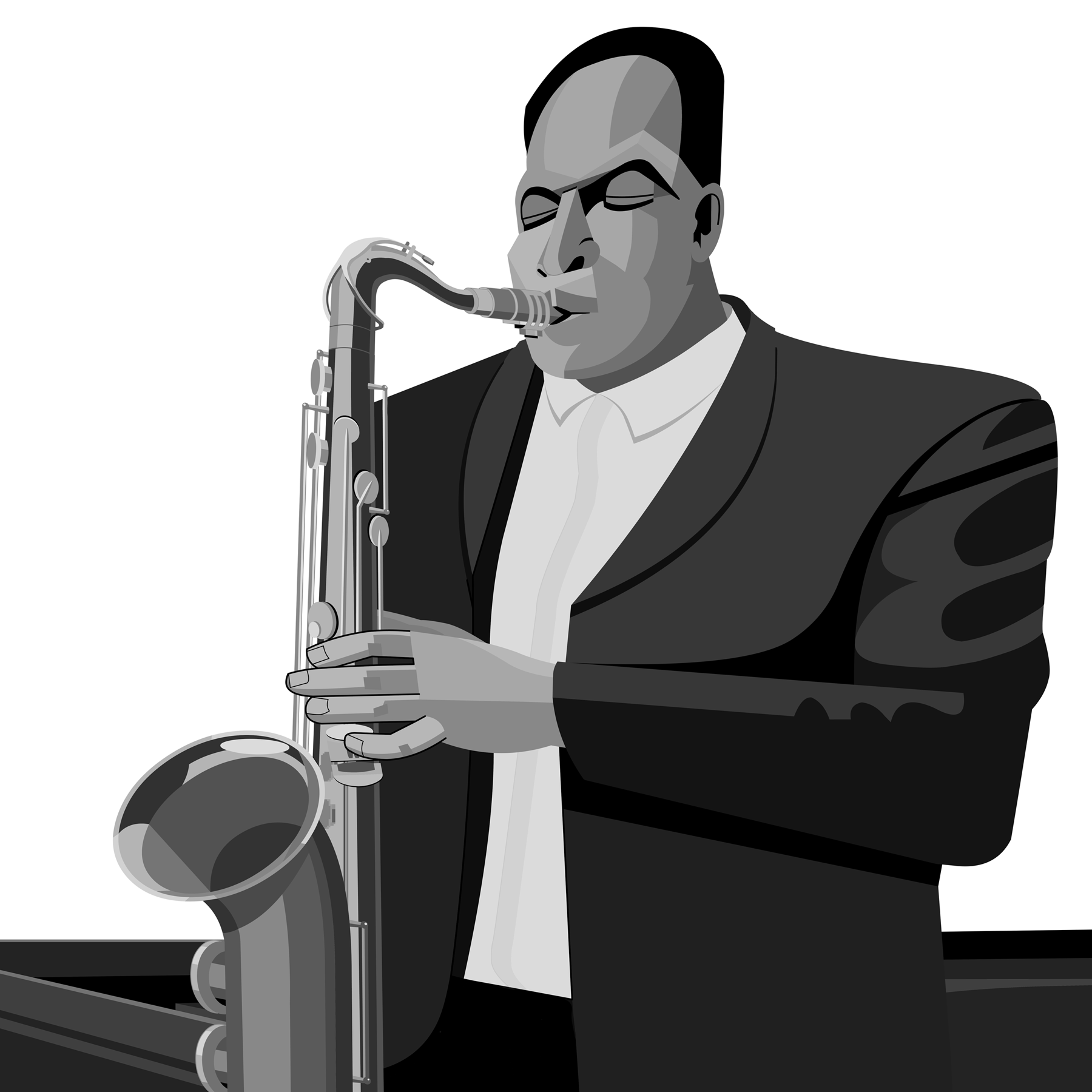 John Coltrane jazz art