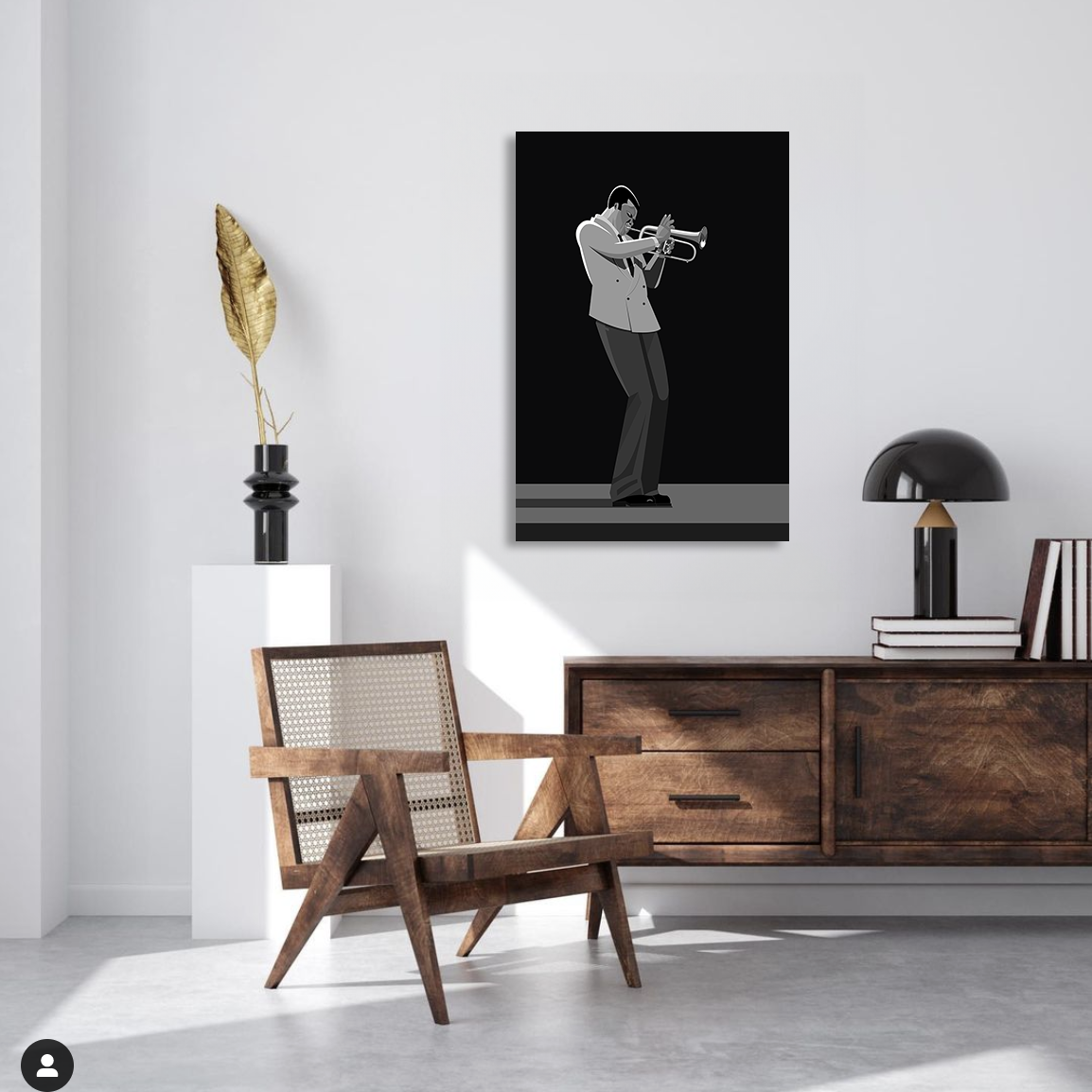 Freddie Hubbard trumpet jazz art canvas