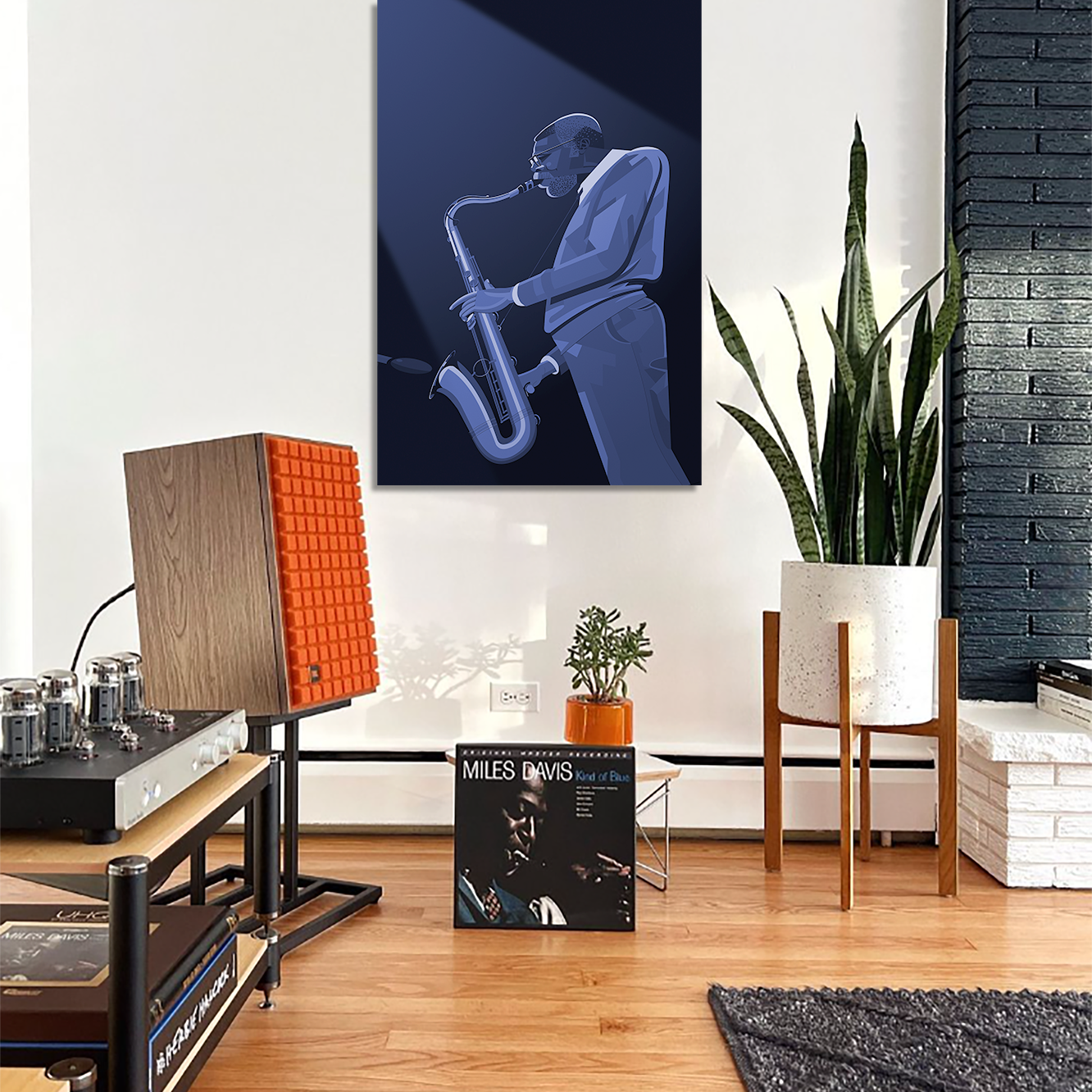 Joe Henderson saxophone jazz art canvas