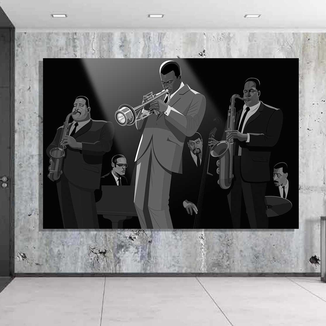 Miles Davis Kind Of Blue jazz art canvas