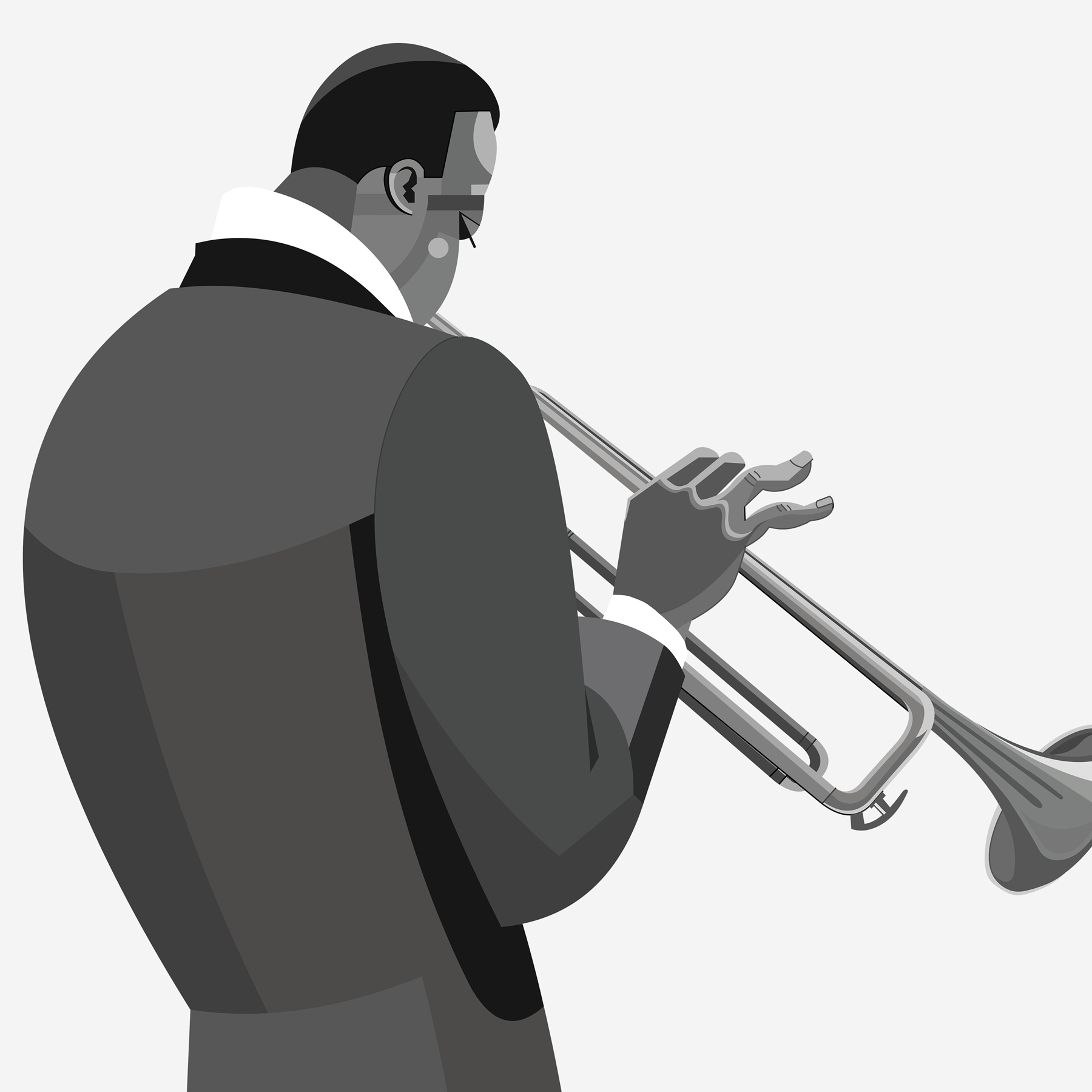 Miles Davis trumpet jazz art