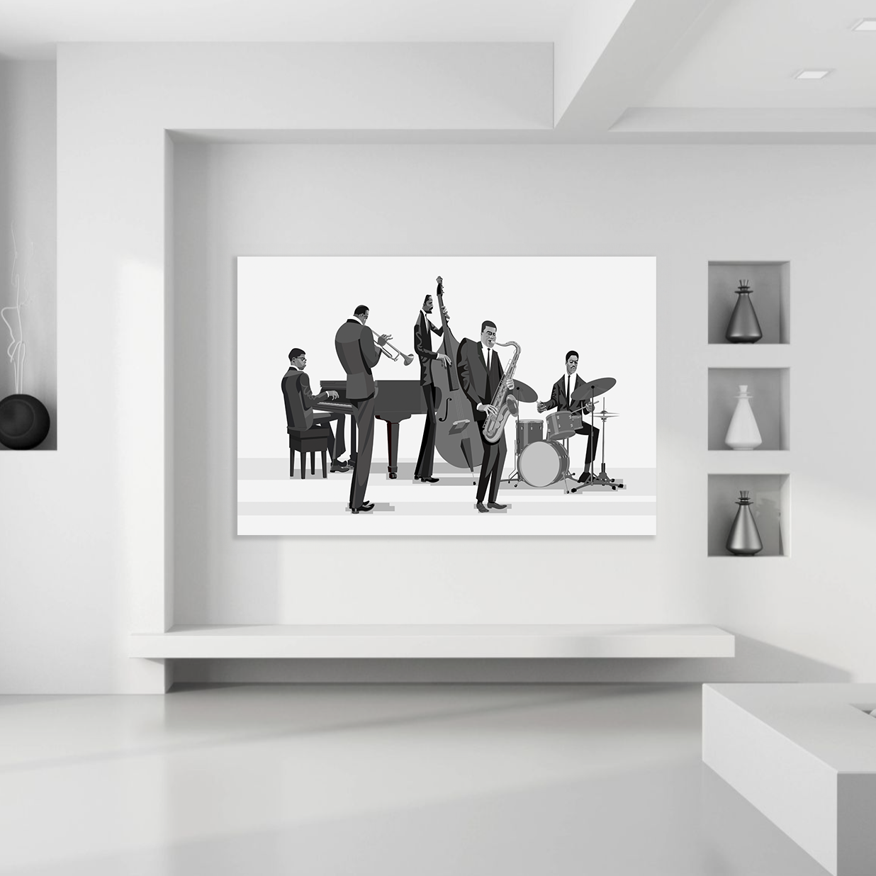 Miles Davis 60s band jazz art canvas