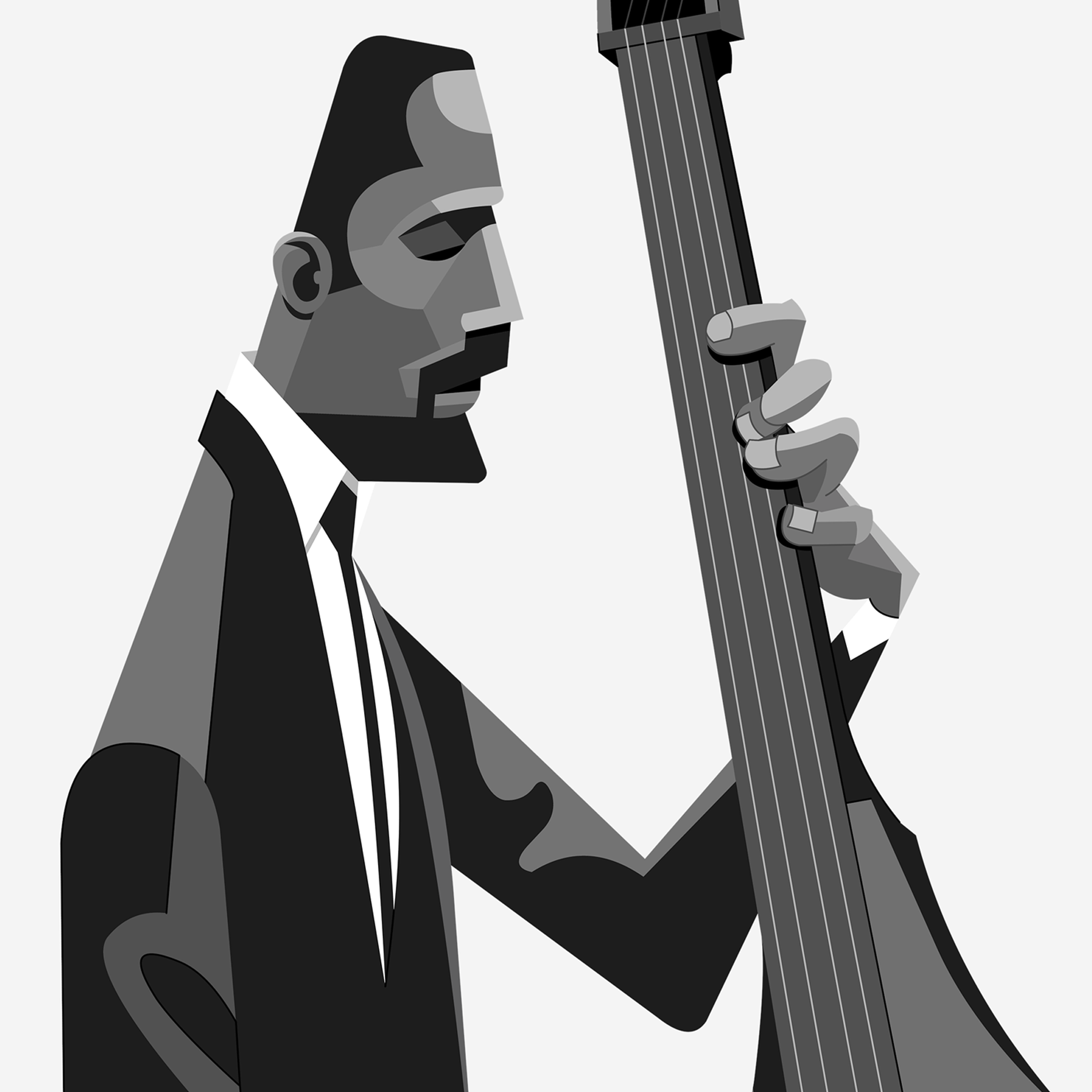 Ron Carter bass bassist jazz art