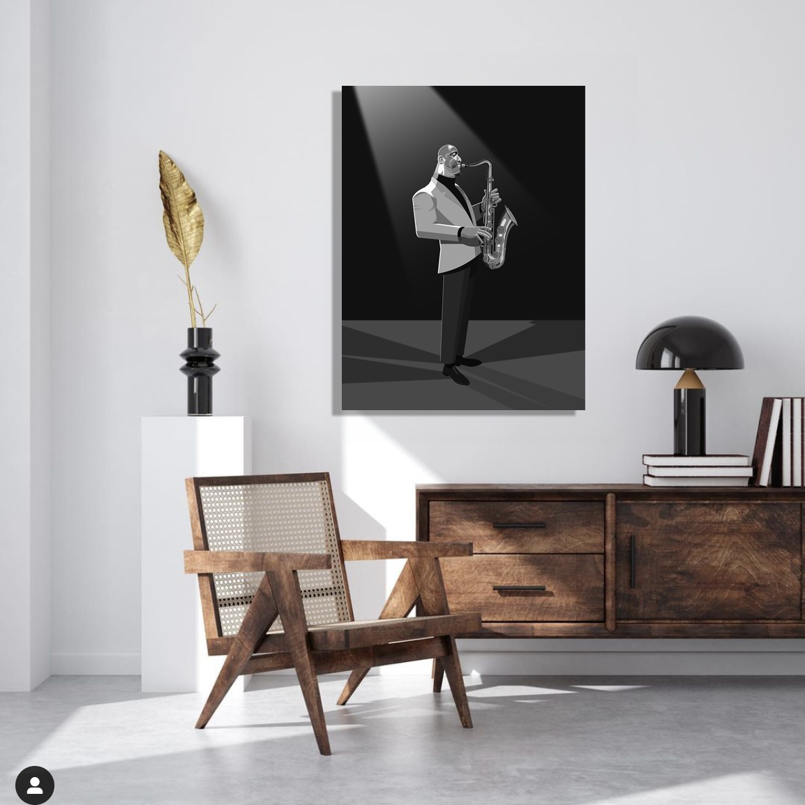 Sonny Rollins jazz art canvas