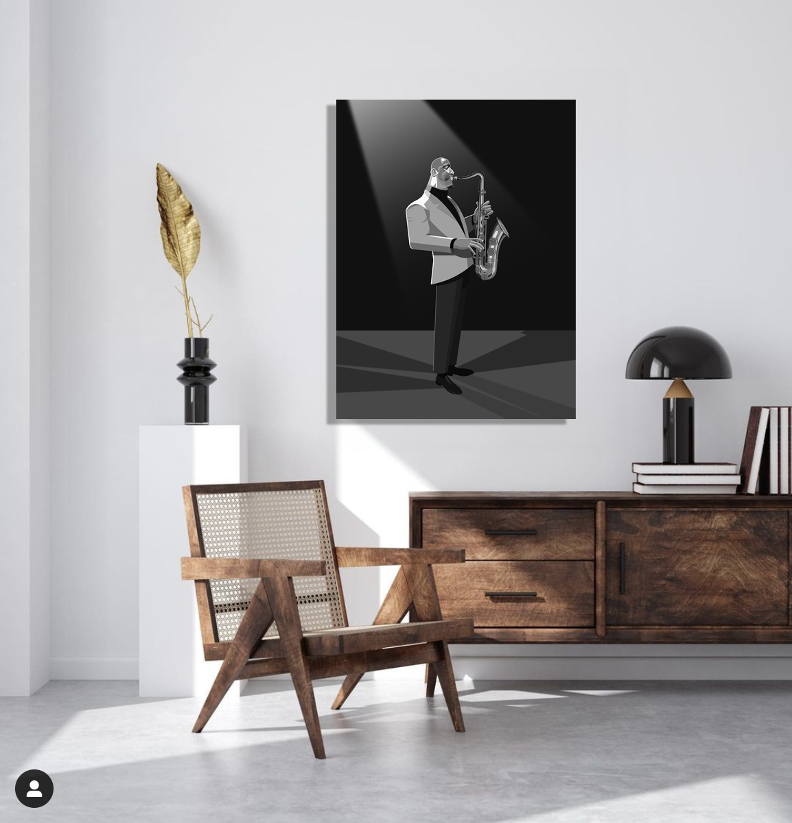 Sonny Rollins jazz art canvas