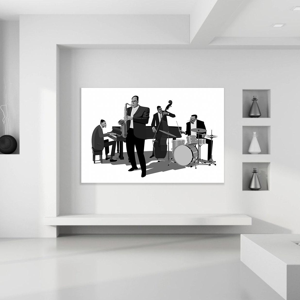 John Coltrane jazz art canvas saxophone