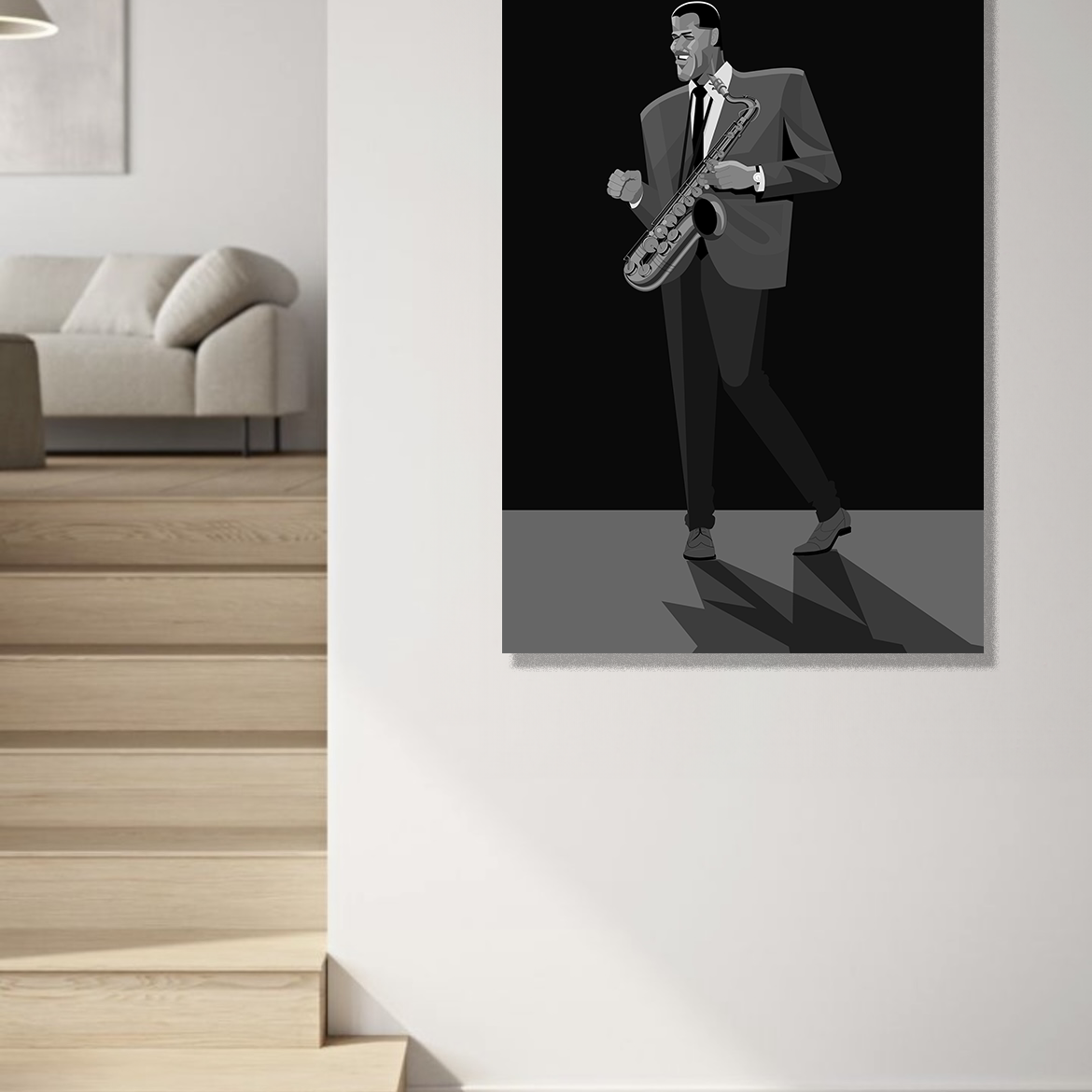 Dexter Gordon jazz art canvas