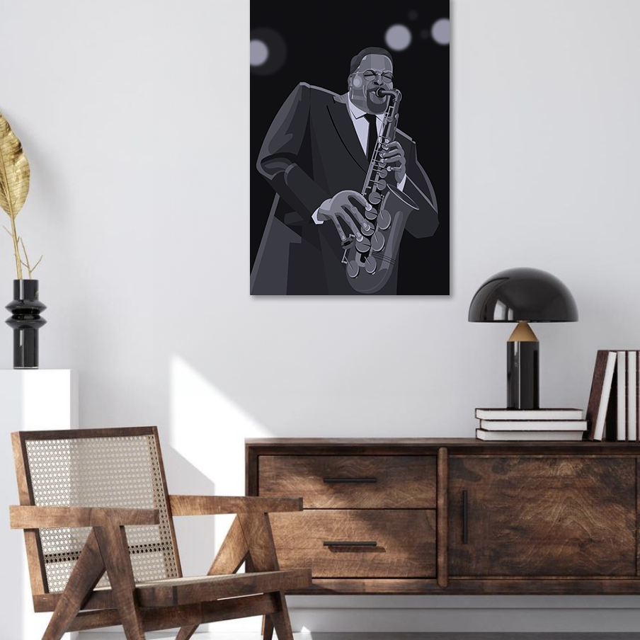 JACKIE McLEAN saxophone jazz art canvas