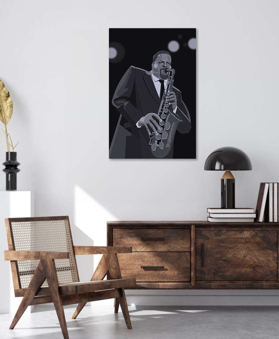 JACKIE McLEAN saxophone jazz art canvas