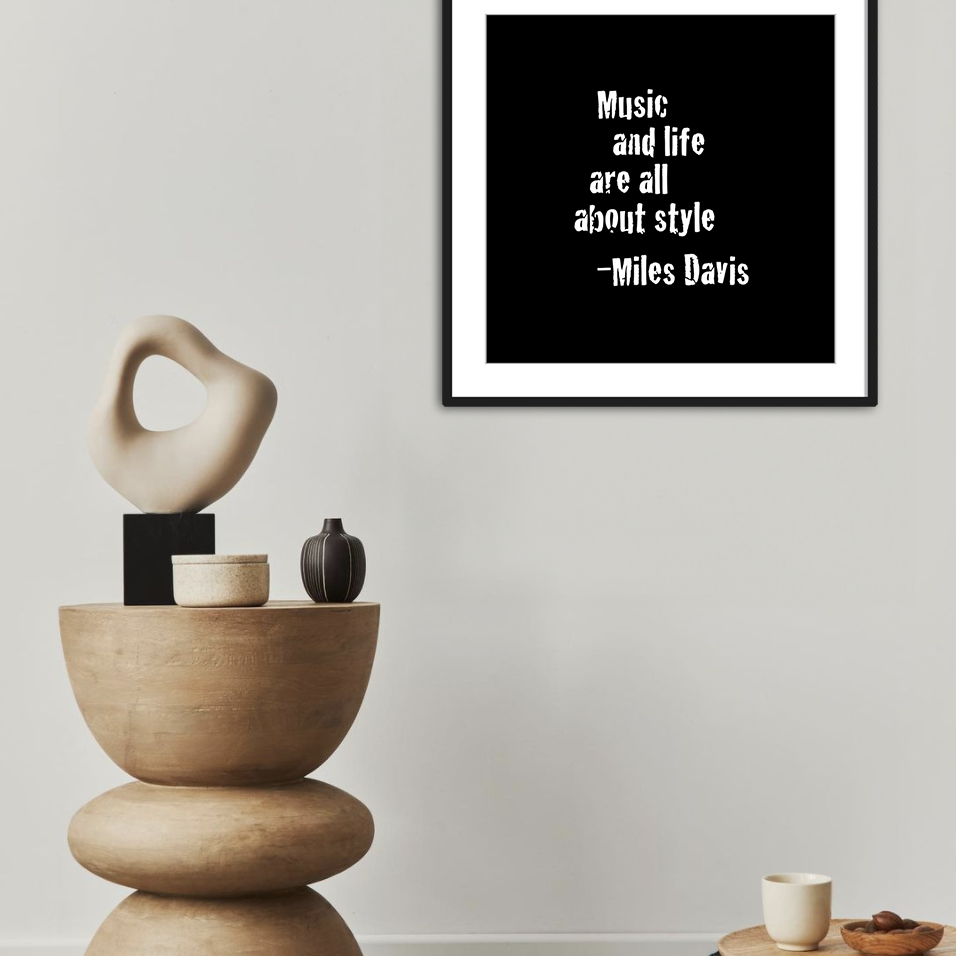 Miles Davis jazz art frames