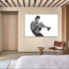 Chet Baker trumpet jazz art canvas