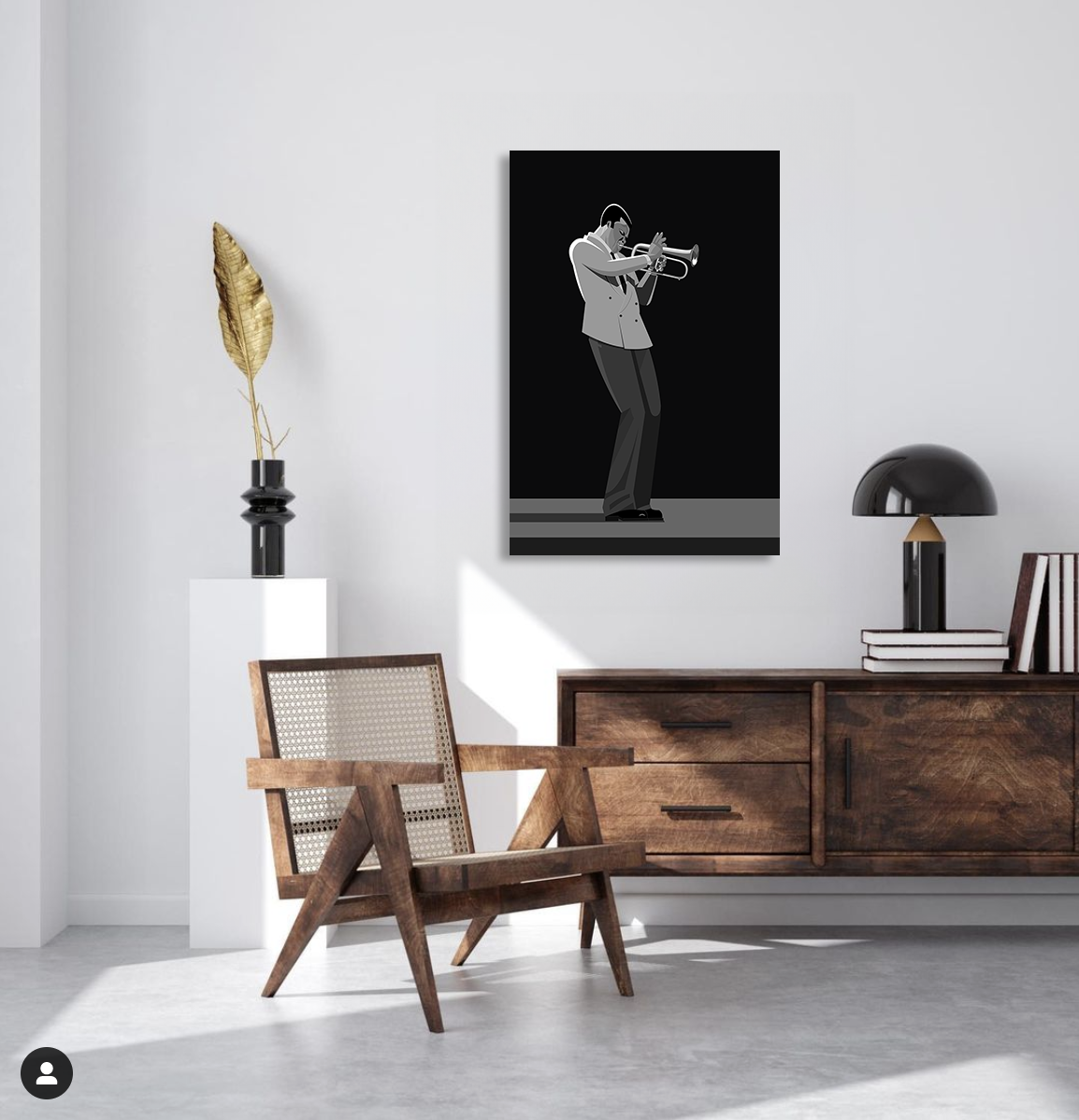 Freddie Hubbard trumpet jazz art canvas