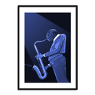 Joe Henderson saxophone jazz art framed