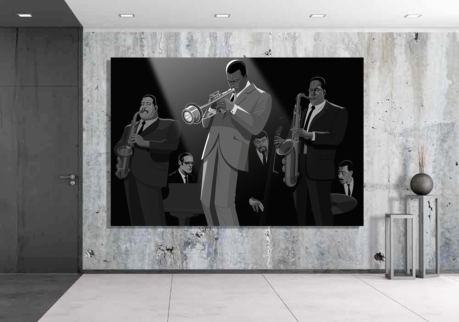 Miles Davis Kind Of Blue jazz art canvas