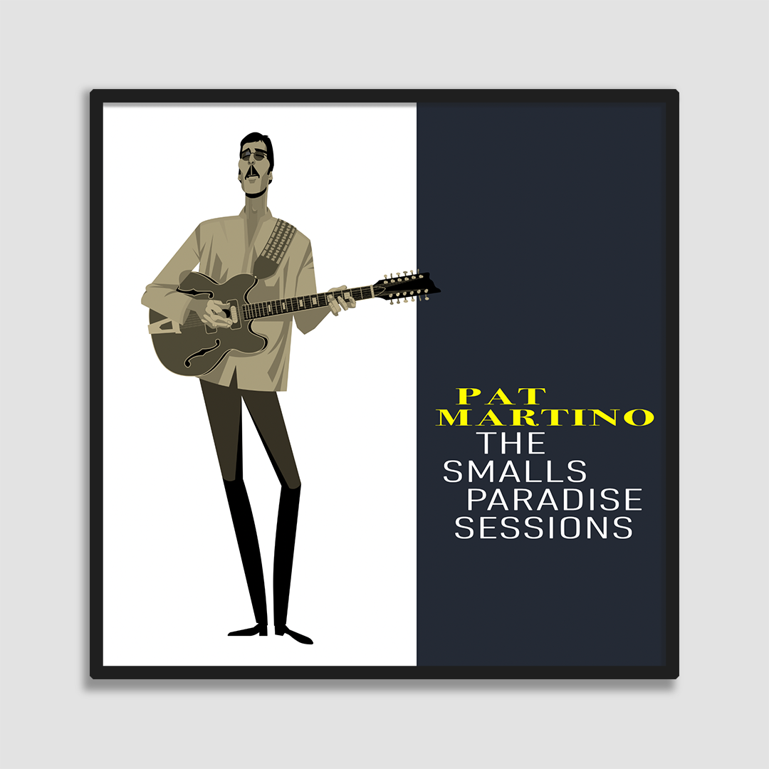 Pat Martino guitar jazz art framed