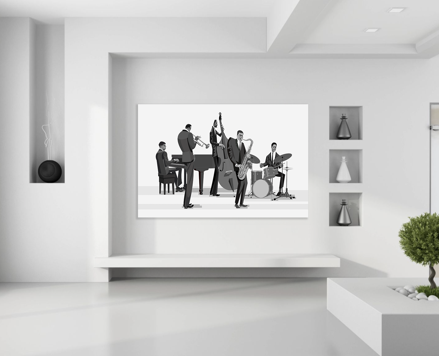 Miles Davis 60s band jazz art canvas