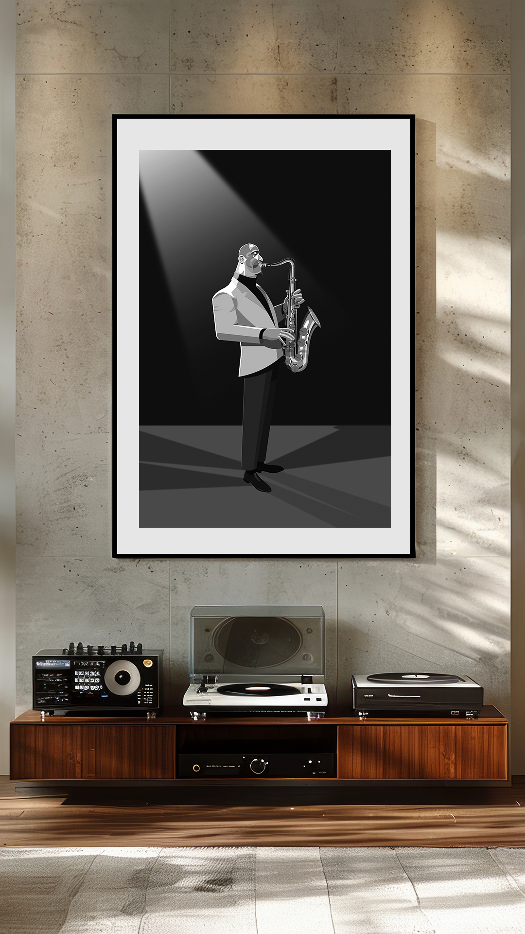 Sonny Rollins jazz art framed