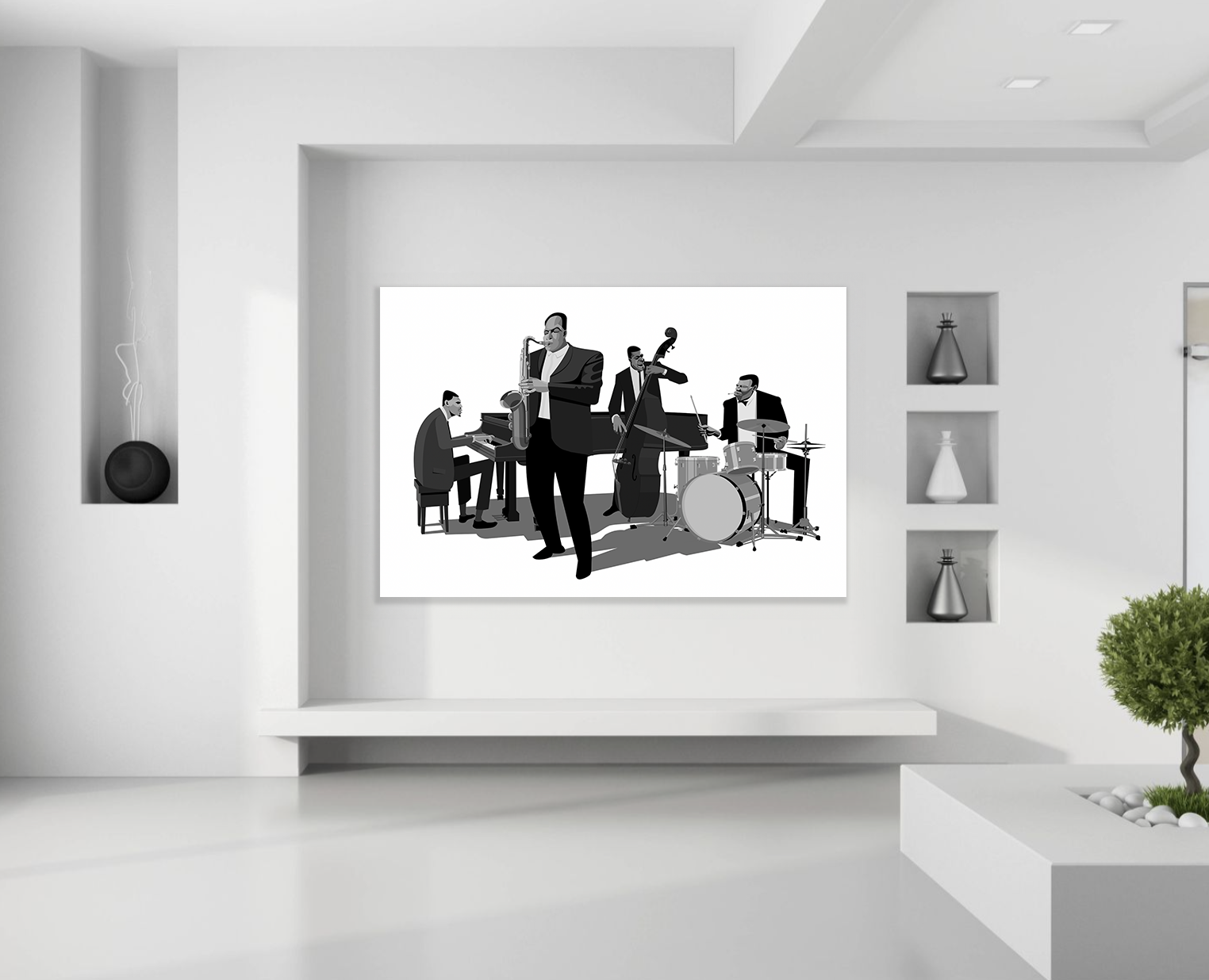 John Coltrane jazz art canvas saxophone