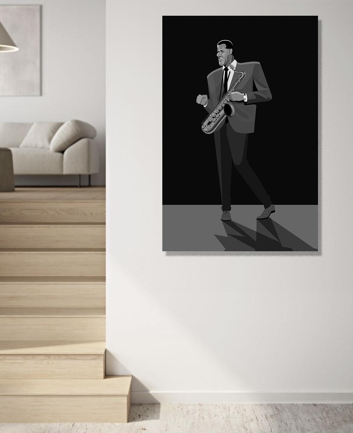 Dexter Gordon jazz art canvas